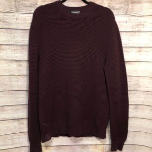 Express Maroon Crew Neck Sweater